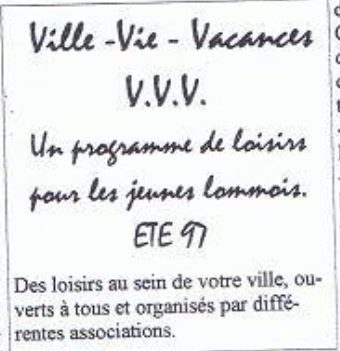 Les jeunes et le programme « Ville Vie Vacances »