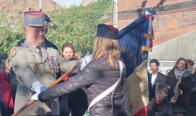 Je reçois mon drapeau… à 11 ans