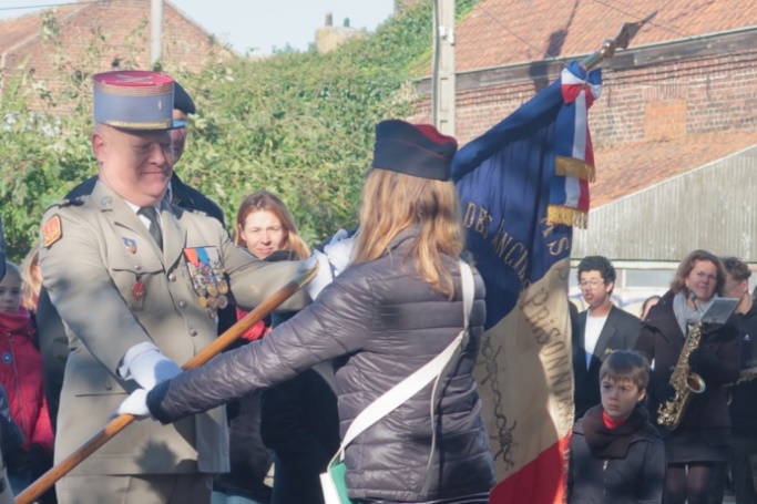 Je reçois mon drapeau… à 11 ans